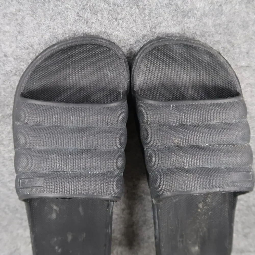 Casual Shoes Mens 11 Slides Sandals Slip On Comfort Black Flat Open Toe